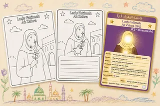 Lady Fatimah (sa) Fact Card, Activity Card and Colouring Card