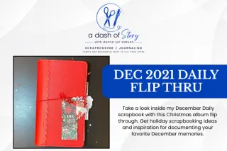 December Daily Scrapbook: Christmas Album Flip Through