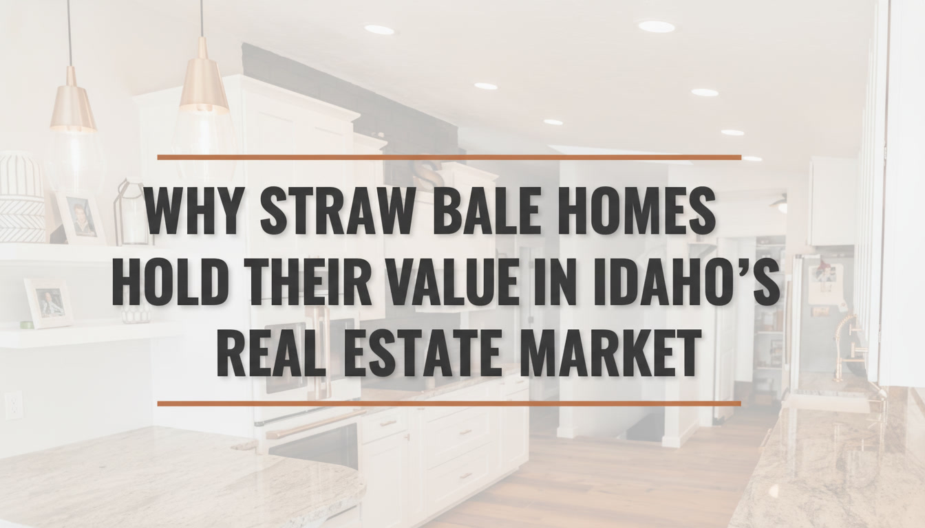 Why Straw Bale Homes Hold Their Value in Idaho's Real Estate Market