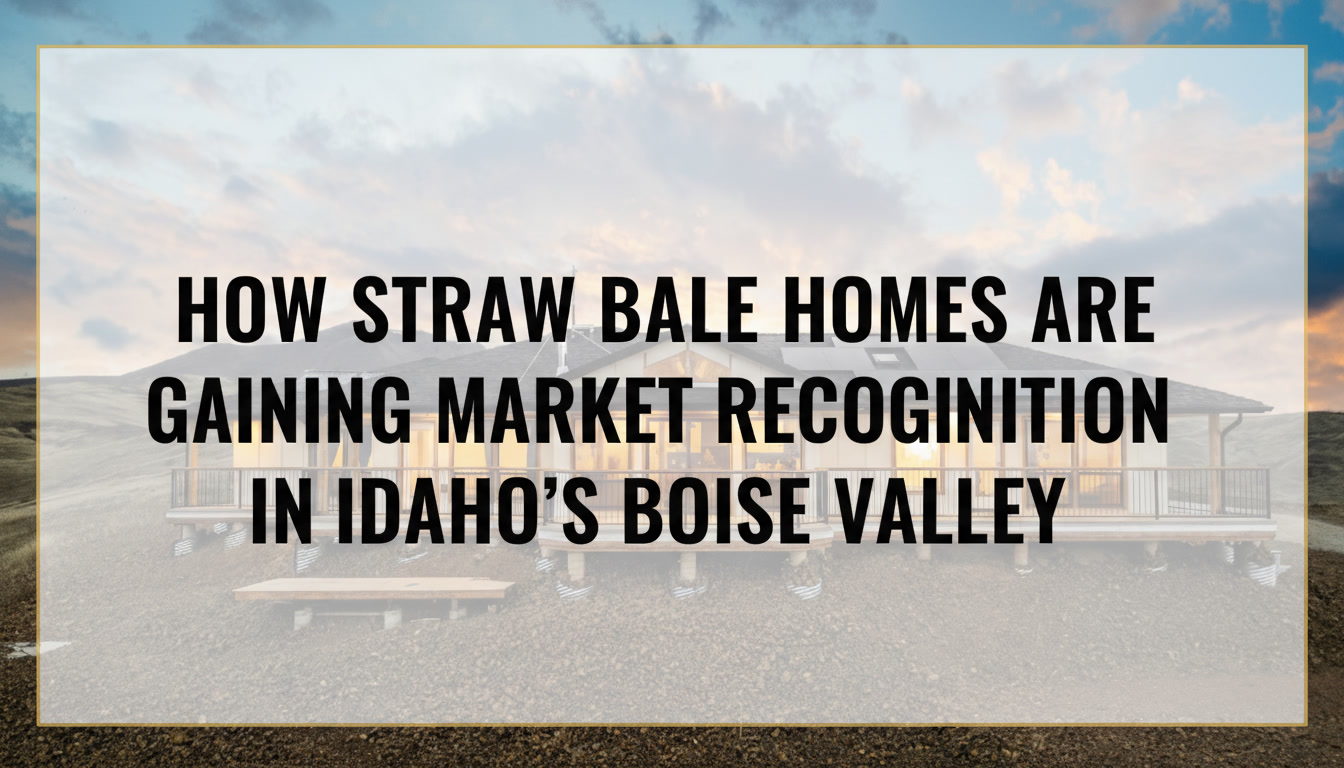 How Straw Bale Homes Are Gaining Market Recognition in Idaho's Boise Valley