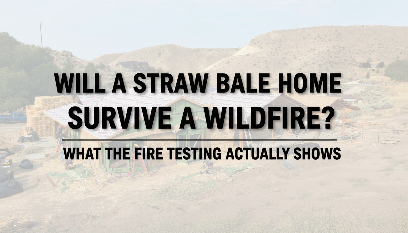 Will a Straw Bale Home Survive a Wildfire? What the Fire Testing Actually Shows