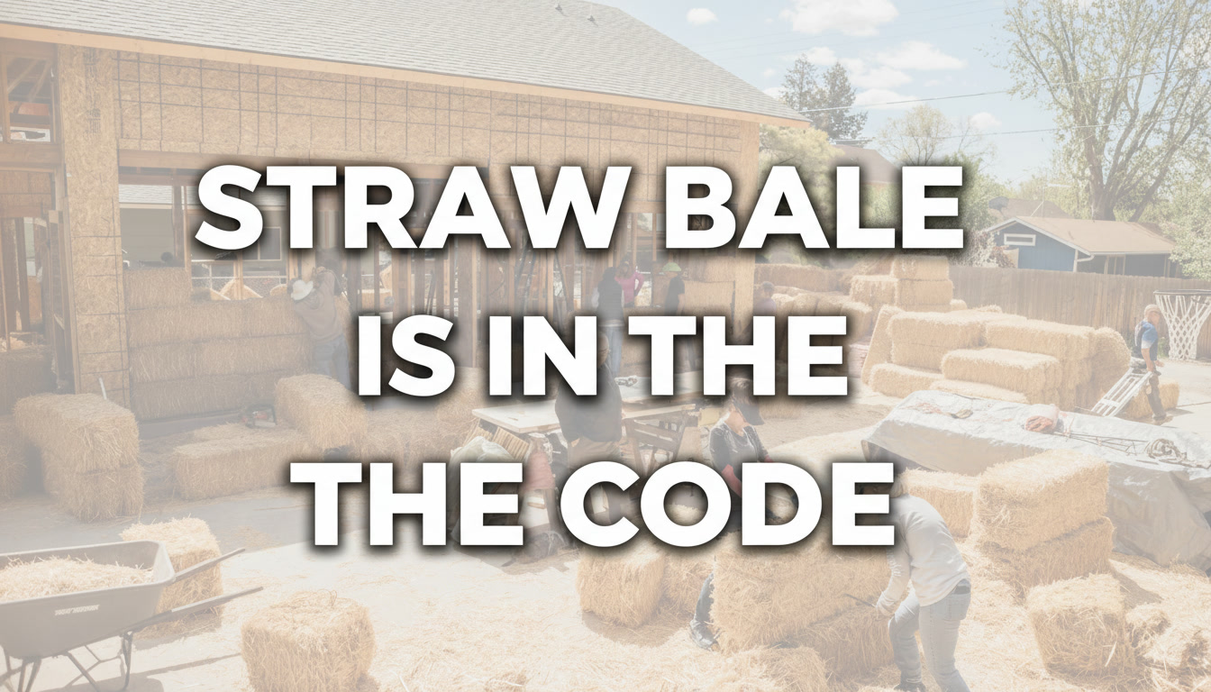 Straw Bale Is in the Code