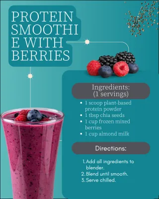 Boost Your Day with a Protein Berry Smoothie