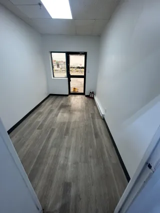 Clean empty office after a Junk Bandits cleanout