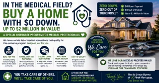 Medical Professionals Can Buy a Home Up to 2 Million Dollars With Zero Down and Here Is How