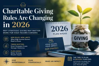 Charitable Giving Rules Are Changing in 2026