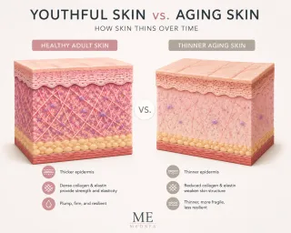 Why Skin Becomes Thinner With Age | ME MEDSPA