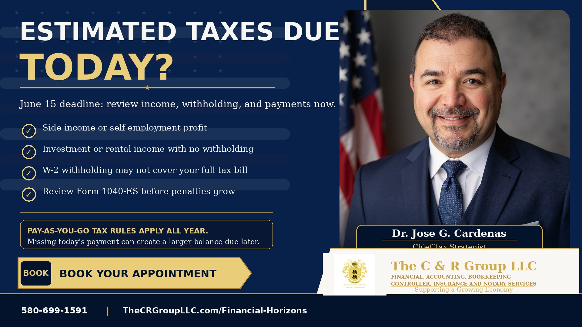 Estimated Taxes Are Due Today: What Taxpayers Should Do on June 15 if They Have Side Income, Business Profit, or Not Enough Withholding