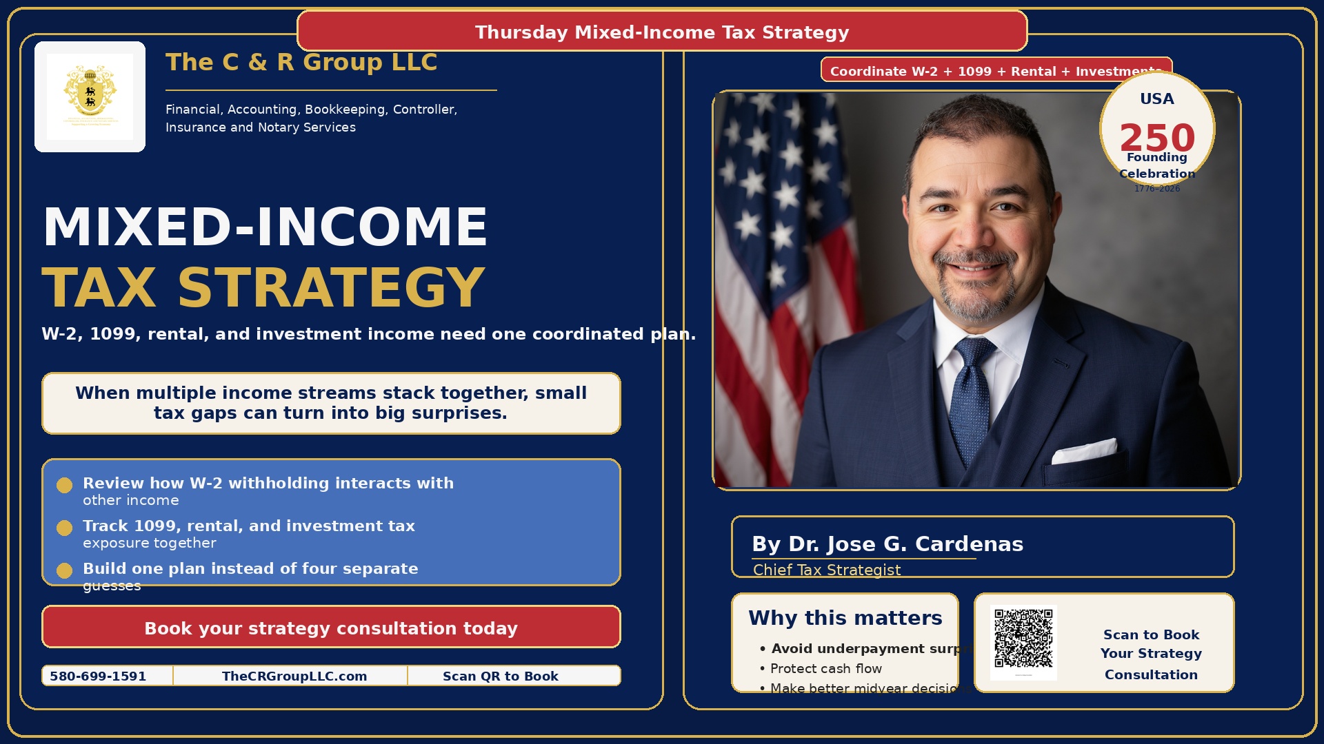 1099, W-2, Rental, Investments: How to Coordinate a Mixed-Income Tax Strategy