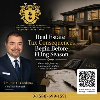 Real Estate Decisions Create Tax Consequences Long Before Filing Season