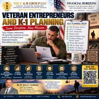 Military Transition Tax Summary: Veteran Entrepreneurs and K-1 Planning
