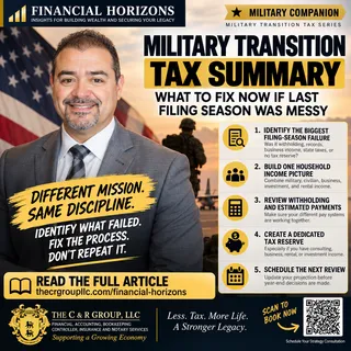 Military Transition Tax Summary: What to Fix Now if Last Filing Season Was Messy