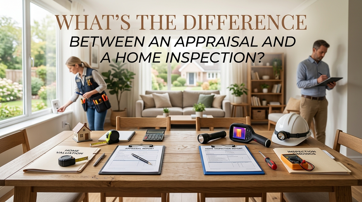 What's the Difference Between an Appraisal and a Home Inspection?