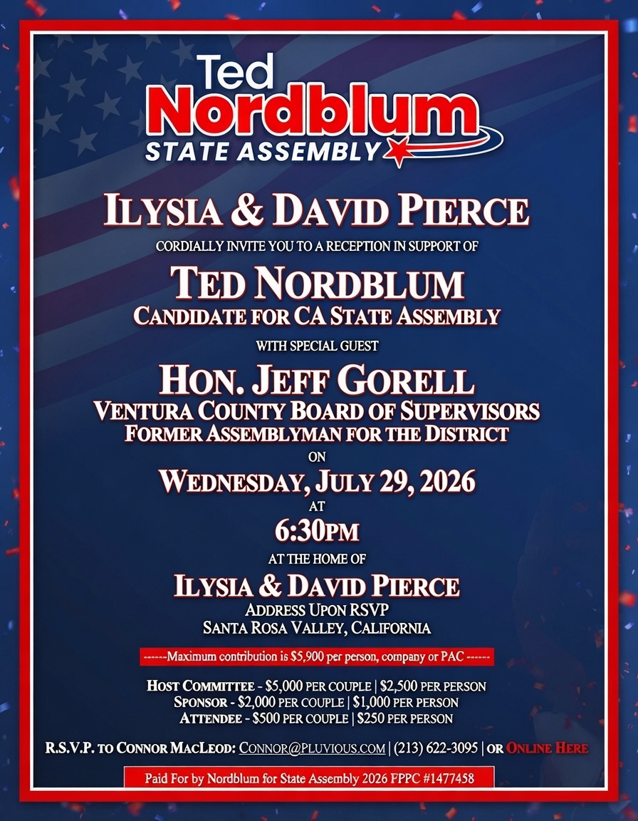 A Reception for Ted Nordblum, Featuring Jeff Gorell