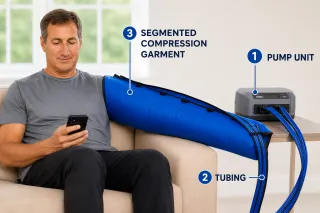 How Does a Lymphedema Pump Work? The Anatomy of a Pneumatic Compression Device