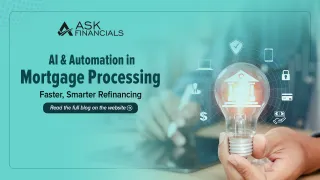 AI & Automation in Mortgage Processing — Faster, Smarter Refinancing