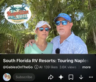 RV Youtubers visit our RV RESORT!