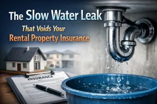 The Slow Water Leak That Voids Your Rental Property Insurance
