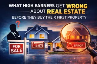 What High Earners Get Wrong About Real Estate Before They Buy Their First Property