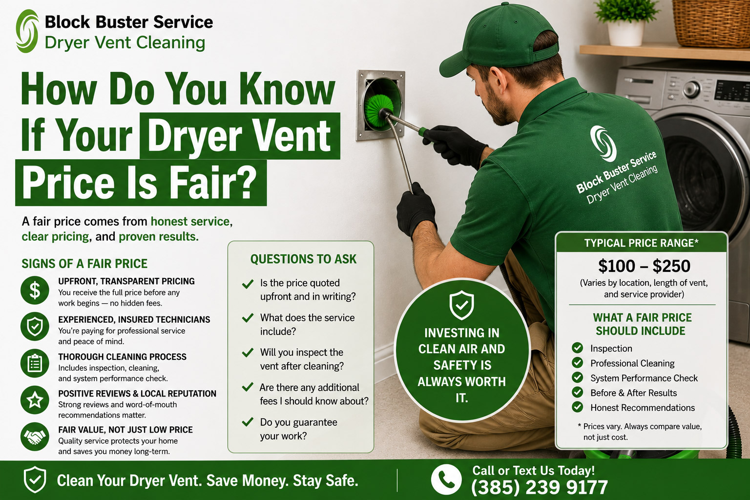 How Do You Know If Your Dryer Vent Price Is Fair?