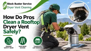 How Do Pros Clean a Rooftop Dryer Vent Safely?