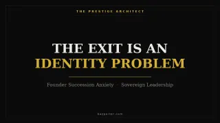 Founder Succession: The Sovereign Architecture
