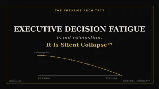 Executive Decision Fatigue Is Not Exhaustion. It Is Silent Collapse™