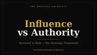 Influence vs Authority: The Sovereign Framework