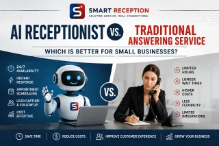 AI Receptionist vs. Traditional Answering Service: Which Is Better for Small Businesses?