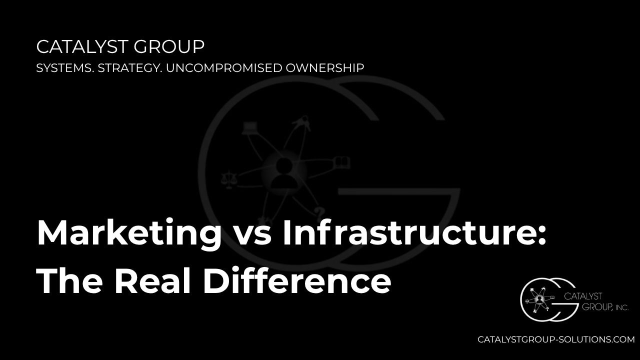 Marketing vs Infrastructure: The Real Difference