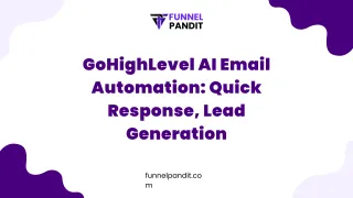 GoHighLevel AI Email Automation: Quick Response, Lead Generation