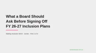 What a Board Should Ask Before Signing Off FY 26-27 Inclusion Plans