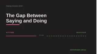 The Gap Between Saying and Doing