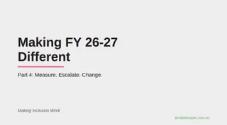 Making FY 26-27 Different Part 4: Why Measuring, Escalating and Changing Are One Argument, Not Three