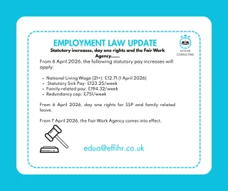 Statutory Increases, Day‑One Rights and the Fair Work Agency: What April Really Means for SMEs