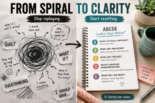 The ABCDE Conflict Reset Method™: What to Do When You Can't Stop Replaying a Conversation
