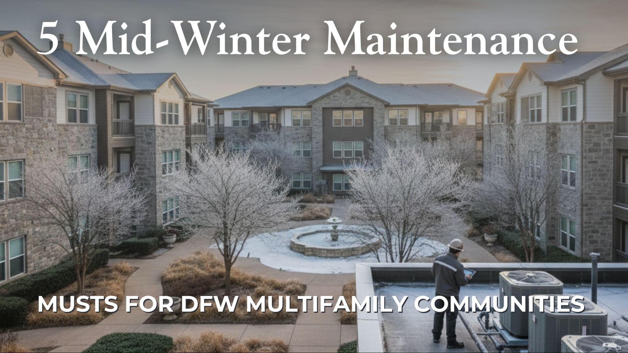 5 Mid-Winter Maintenance Musts for DFW Multifamily | Touchstone 