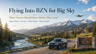 Flying Into BZN for Big Sky | Airport Transportation Tips