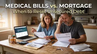 Medical Bills vs. Mortgage: When to Reset Unsecured Debt