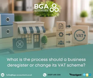 What is the process should a business deregister or change its VAT scheme?