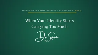 When Your Identity Starts Carrying Too Much