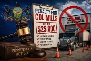 Penalty for “CDL Mills” Signed into Law in Pennsylvania