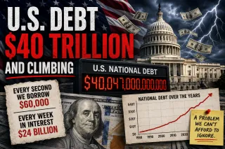 Grim Milestone as U.S. Debt Crosses $40 Trillion