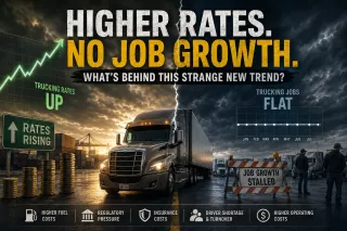 Something is Different This Time: Rates Are Up, but Trucking Jobs Aren’t