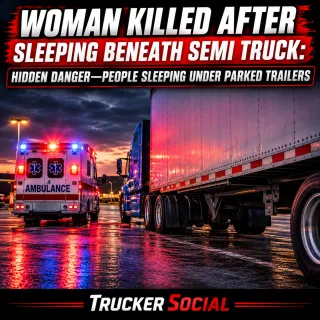 Woman Killed After Sleeping beneath Semi Truck
