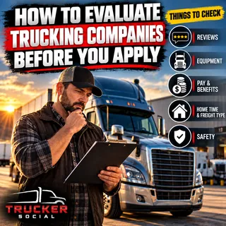 How to Evaluate Trucking Companies Before You Apply