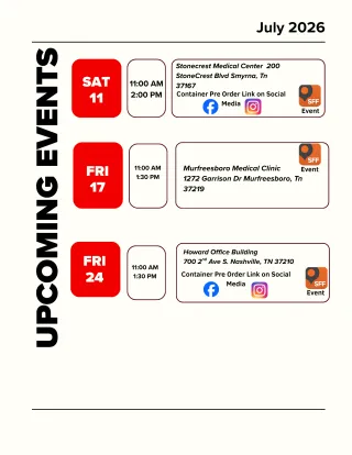 July Upcoming Events