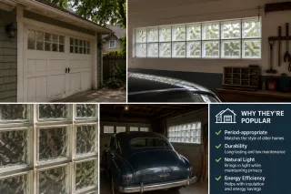 Why Are Glass Block Garage Windows Popular in Older Homes?