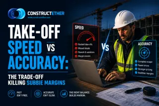 Subbie Take-Off Accuracy: The Margin Trade-Off