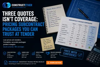 Subcontract Package Coverage at Tender